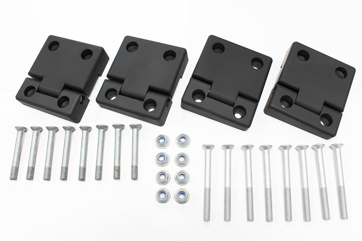 GA1306 LAND ROVER - DEFENDER 2ND ROW DOOR HINGES ANODISED BLACK