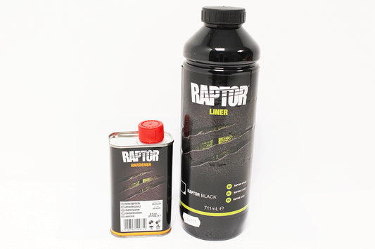 GA6497 LAND ROVER - RAPTOR 750ML KIT BLACK (INC HARDENER) From RAPTOR