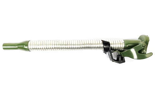 GE1007 LAND ROVER - LONG FLEXIBLE STEEL JERRY CAN SPOUT FOR ALL JERRY CANS KHAKI