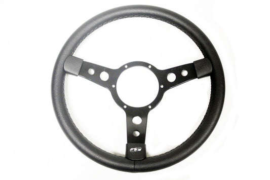 GI004 LAND ROVER - Defender 14 inch 3 spoke black vinyl covered steering wheel