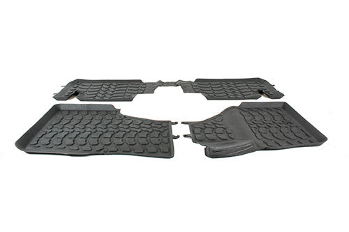 GI063 LAND ROVER - MAT SET FRONT AND REAR RUBBER RAISED LIP FOR F2