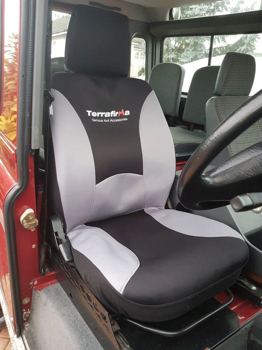 GI220 LAND ROVER - Pair of waterproof seat covers to fit Defenders up to 2007