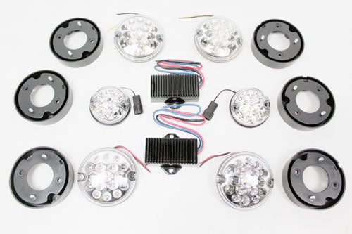 GL1143CL LAND ROVER - 95mm CLEAR LED replacement light kit for Defenders