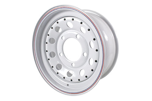 GRW004 LAND ROVER - 7x16 ET08 white modular steel wheel for DEF/D1/RRC
