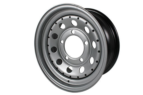 GRW005 LAND ROVER - 7x16 ET08 silver modular steel wheel for DEF/D1/RRC