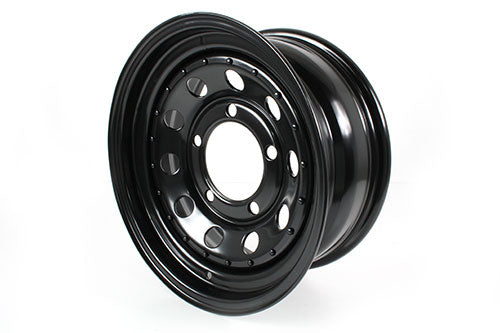 GRW006 LAND ROVER - 7x16 ET08 black modular steel wheel for DEF/D1/RRC