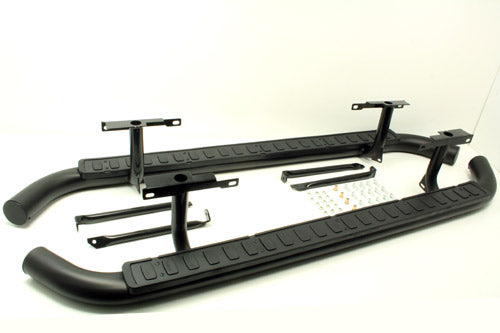 LR008375B LAND ROVER - SIDE STEPS BLACK - STATION WAGON - 5 DOOR - Suitable for Defender 110 2007 Onwards From TF ALLMAKES