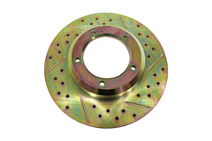 LR017952CDG LAND ROVER - Front cross drilled and grooved vented brake discs for DEF/D1/RRC