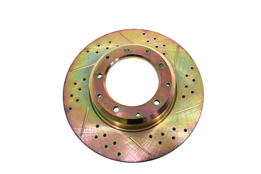 LR018026CDG LAND ROVER - Rear cross drilled and grooved solid brake discs for 110 & 130