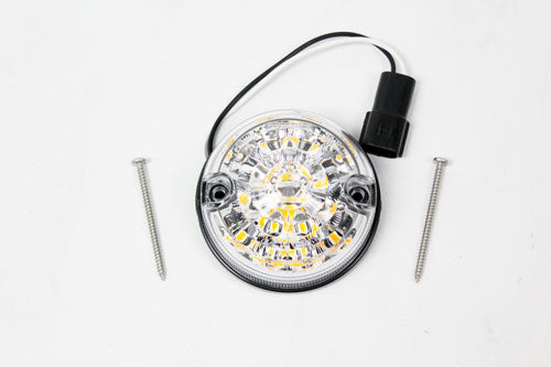 LR047798LEDCL LAND ROVER - 73mm clear LED front indicator for Defenders