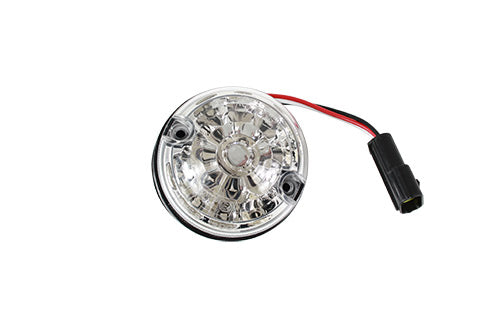 LR048200LEDCL LAND ROVER - 73mm CLEAR LED stop tail light for Defenders