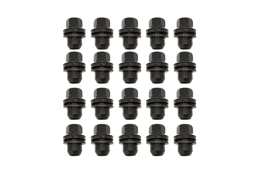 LR173842BX LAND ROVER - WHEEL NUT - SATIN BLACK X 20