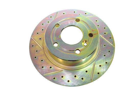 SDB000470CDG LAND ROVER - Rear cross drilled and grooved solid brake discs for Discovery2 & P38