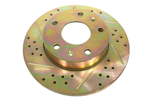 SDB100830CDG LAND ROVER - Front cross drilled and grooved solid brake discs for Freelander 1