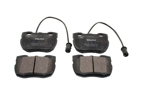 SFP500180G LAND ROVER - BRAKE PAD SET FOR FRONT BRAKES - VENTED DISCS - WITH SENSORS - Suitable for Discovery 1, Range Rover Classic From DELPHI