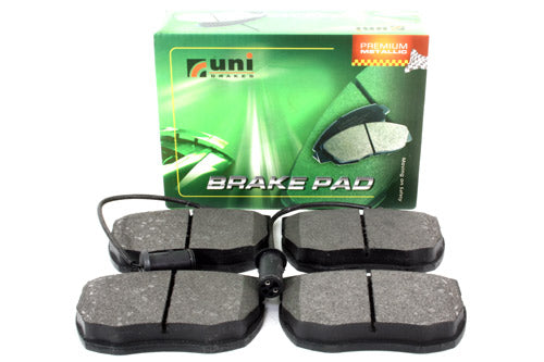 SFP500180 LAND ROVER - BRAKE PAD SET FOR FRONT BRAKES - VENTED DISCS - WITH SENSORS - Suitable for Discovery 1, Range Rover Classic From UNIBRAKES