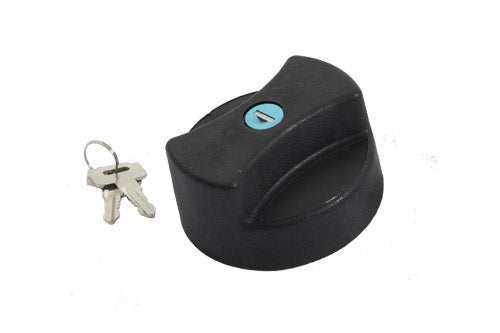 STC4072 LAND ROVER - FUEL CAP - BLACK - VENTED - LOCKING - 2 LUG FIXING - Suitable for Defender 1983-2006