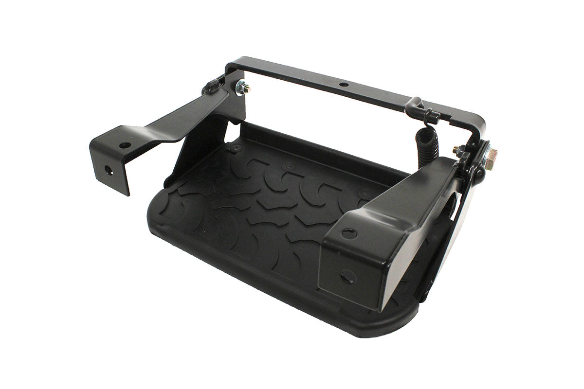 STC7631MT LAND ROVER - SIDE STEP FOLDING - BLACK - MUD TREAD- DEFENDER