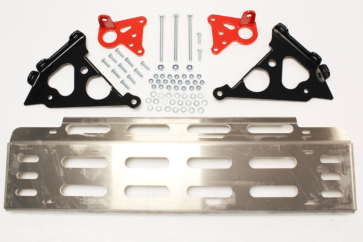 TF0016 TERRAFIRMA LAND ROVER - Skeleton silver alloy steering guard for Defenders