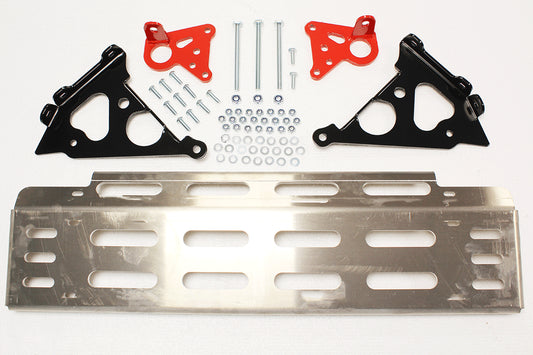 TF0016 TERRAFIRMA LAND ROVER - Skeleton silver alloy steering guard for Defenders