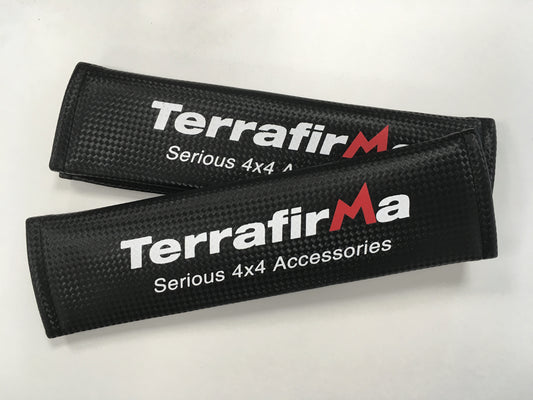 TF2000 TERRAFIRMA LAND ROVER - Pair of Terrafirma branded seat belt shoulder protectors