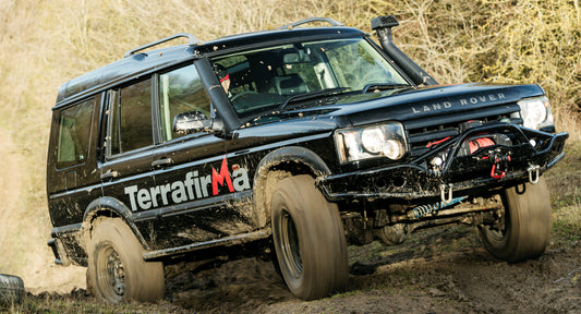TF2040 TERRAFIRMA LAND ROVER - VEHICLE BODY STICKER KIT BLACK WITH RED M 1700X253MM
