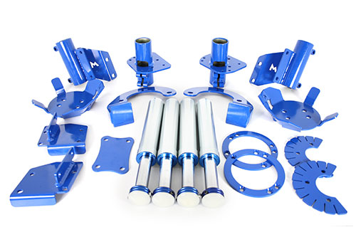 TF241 TERRAFIRMA LAND ROVER - 4" travel hydraulic bump stops Inc. front & rear mounting kits 90/D1/RRC