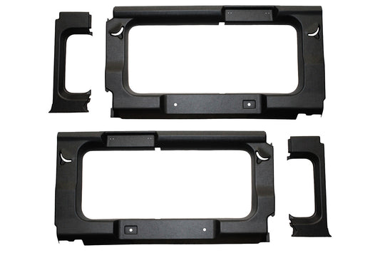 TF2750 TERRAFIRMA LAND ROVER - DEFENDER 110SW BLACK REAR WINDOW TRIM PANELS WITH WINDOWS