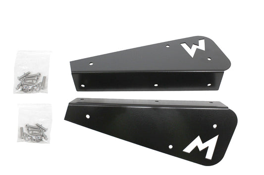 TF3011B LAND ROVER - TERRAFIRMA STAINLESS STEEL MUDFLAP BRACKETS REAR 90 BLACK (PAIR)