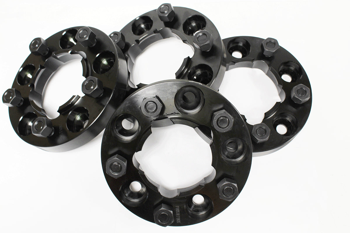 TF301B TERRAFIRMA LAND ROVER - 30mm black alloy wheel spacer set for DEF/D1/RRC