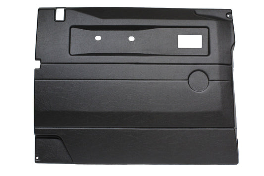 TF3267 TERRAFIRMA LAND ROVER - BLACK LH PUSH BUTTON DOOR CARD WITH ELECTRIC WINDOWS DEF 2007 ON
