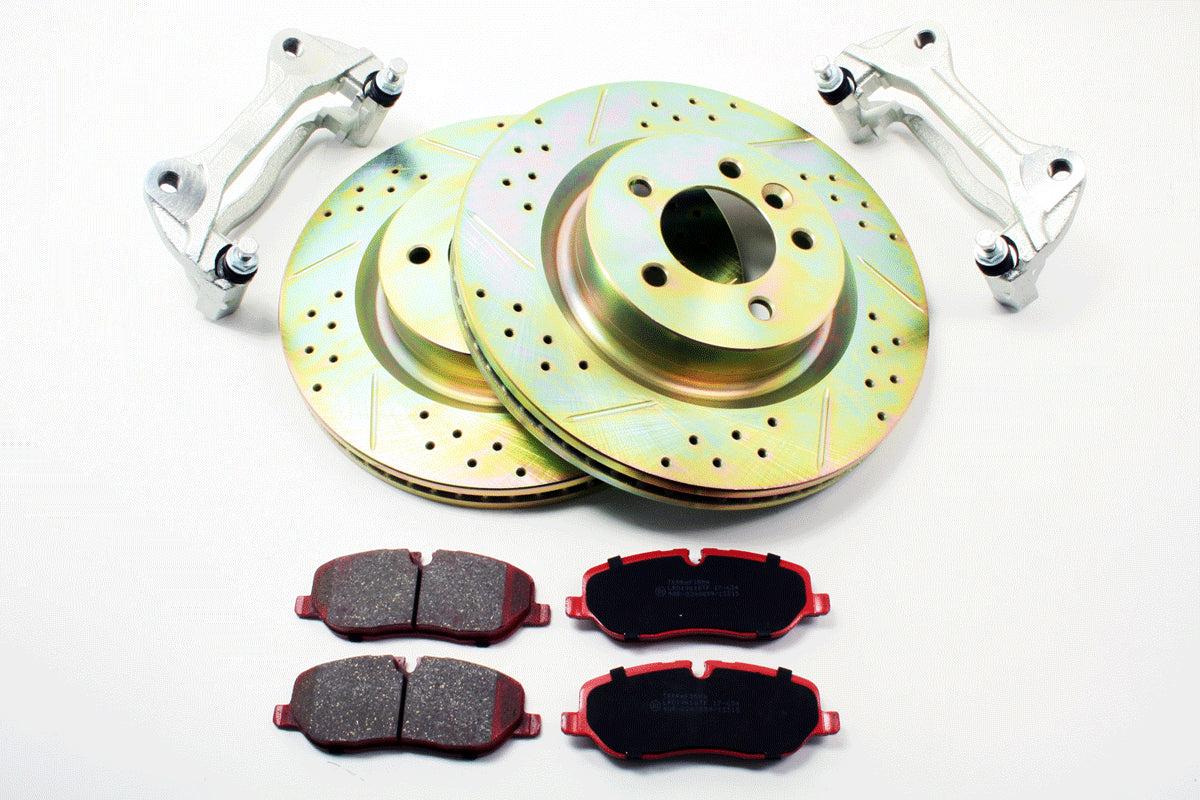 TF636 TERRAFIRMA LAND ROVER - 325mm to 345mm brake upgrade with Premium Ceramic pads & TF CDG discs D3/D4/RRS