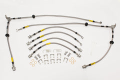 TF652GD TERRAFIRMA LAND ROVER - 2" longer Goodridge stainless steel brake hoses 6 line kit for Discovery 3