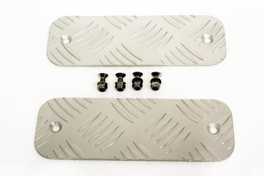 TF8202 TERRAFIRMA LAND ROVER - Silver bumper chequer plates for Defenders