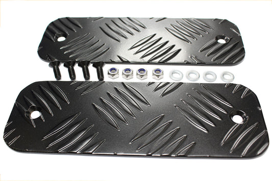 TF8203 TERRAFIRMA LAND ROVER - Black bumper chequer plates for Defenders