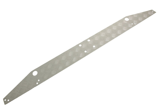 TF8216 TERRAFIRMA LAND ROVER - Silver rear cross member chequer plate for Defenders