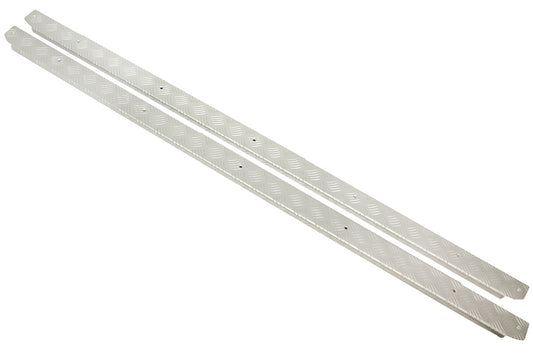 TF8223 TERRAFIRMA LAND ROVER - Black chequer plate sills for Defender 110 Hard Top