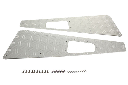 TF8231 TERRAFIRMA LAND ROVER - Silver chequer plate wing tops for 2007 on Defenders