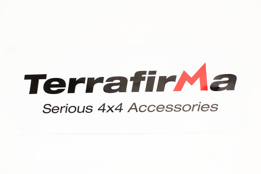 TFDECAL3 LAND ROVER - TERRAFIRMA STICKER 650MM X 250MM