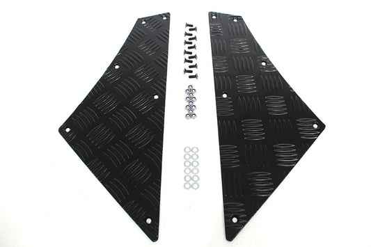 TF8218 LAND ROVER - QUADRANT CHEQ PLATE - BLACK 110 S/WAGON