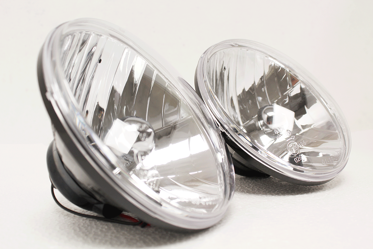PRC7994C LAND ROVER - LHD CRYSTAL HALOGEN HLAMPS PAIR W/O BULB