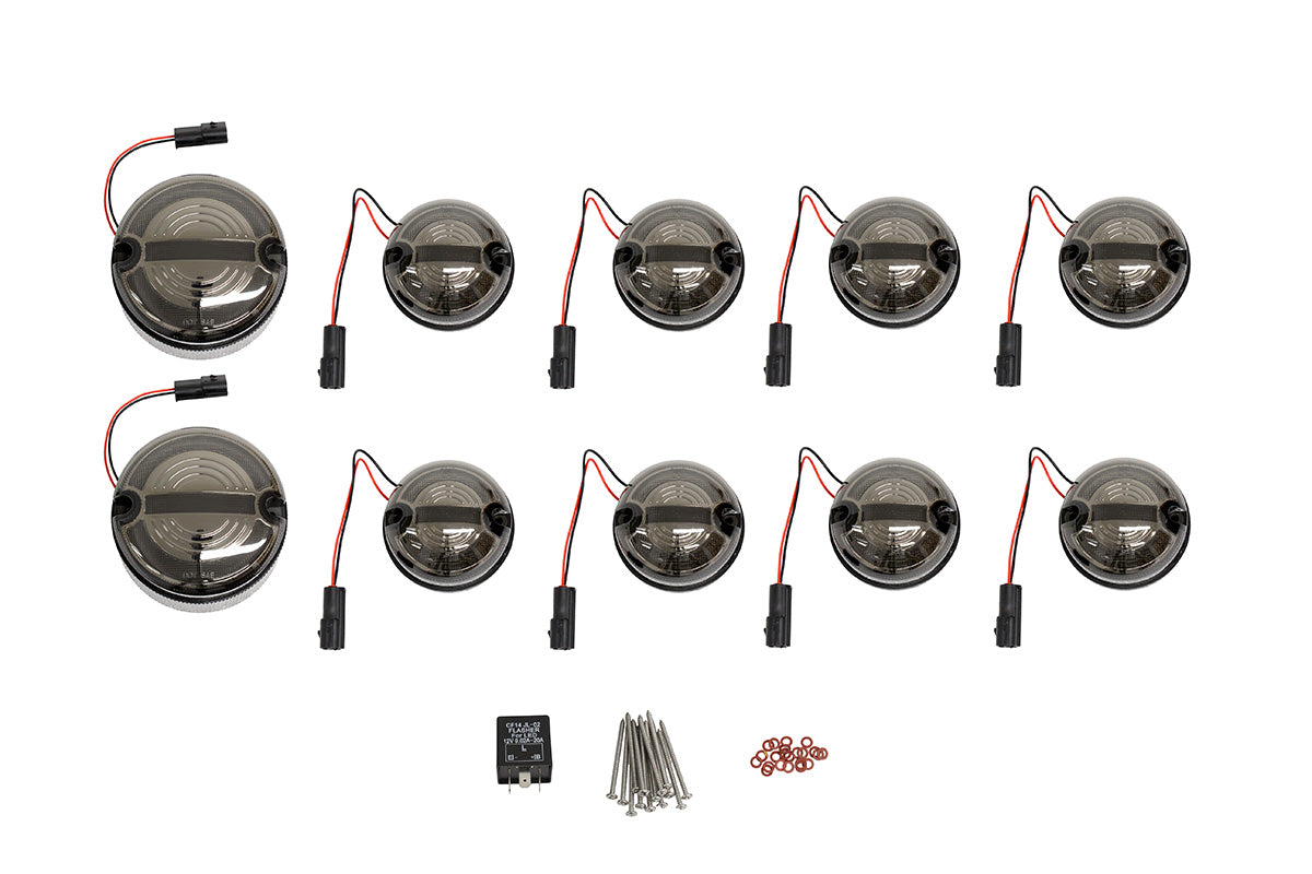 TF31037 73MM SMOKED HALO & BAR LED LIGHT KIT