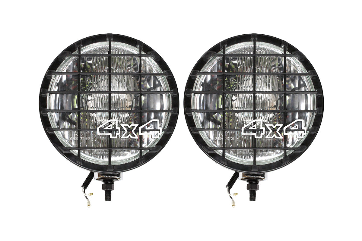 GA4088 LAND ROVER - DRIVING LAMPS  PAIR  8 INCH BLACK