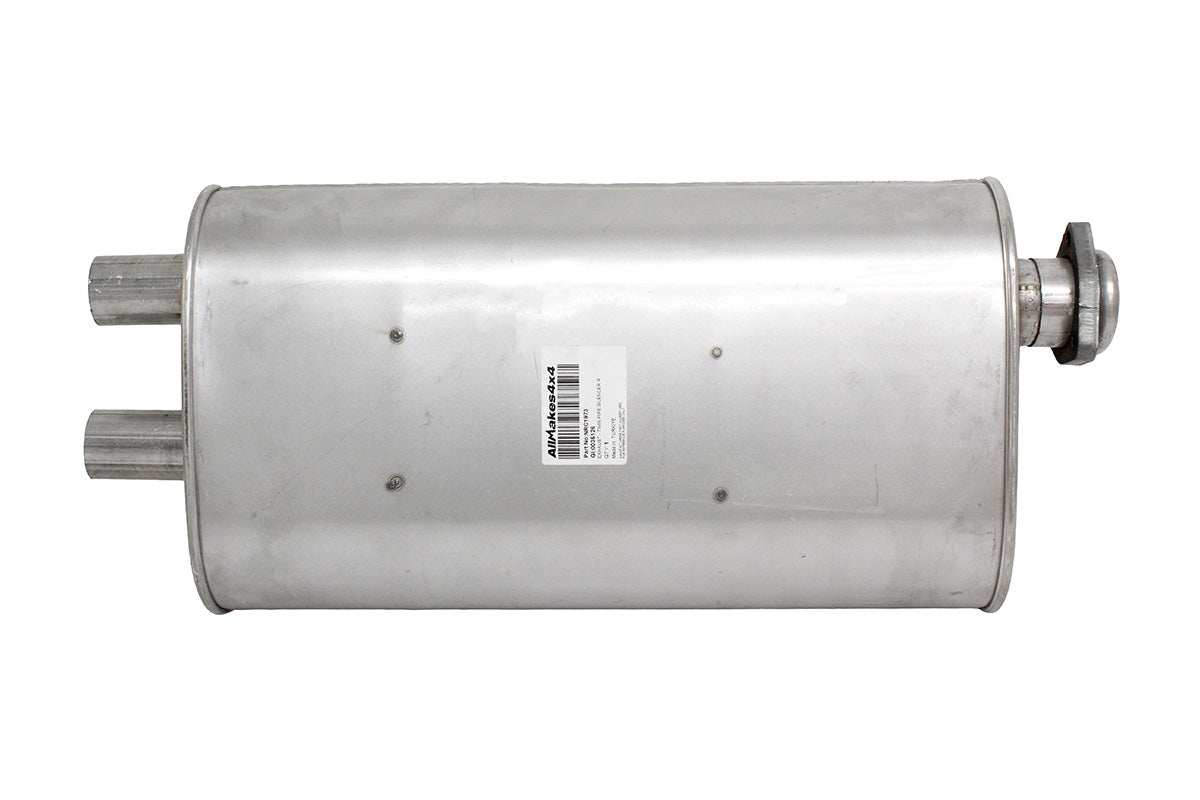 NRC1973 LAND ROVER - EXHAUST - TWIN PIPE SILENCER R/R