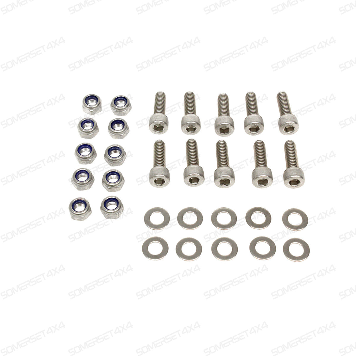 DA1136 LAND ROVER - REAR CROSS MEMBER BOLT KIT S/S From ALLMAKES