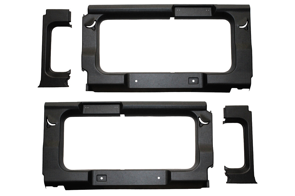 TF2750 LAND ROVER - TERRAFIRMA LAND ROVER - DEFENDER 110SW BLACK REAR WINDOW TRIM PANELS WITH WINDOWS