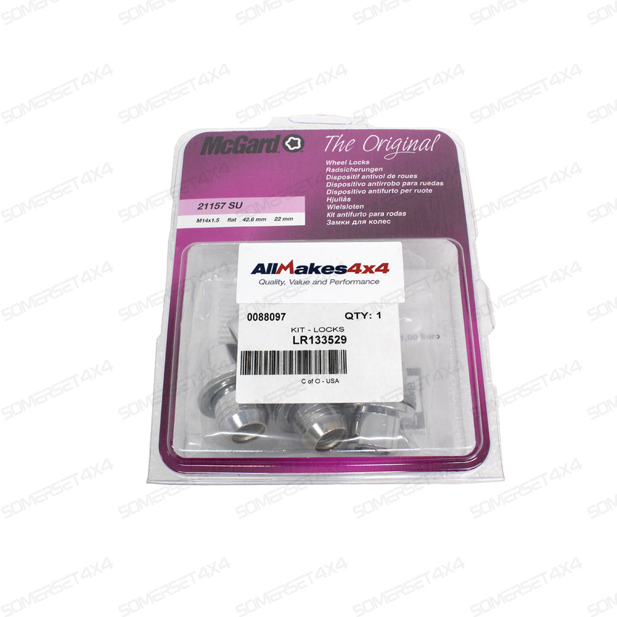 LR133529 LAND ROVER - KIT - LOCKS From MCGARD