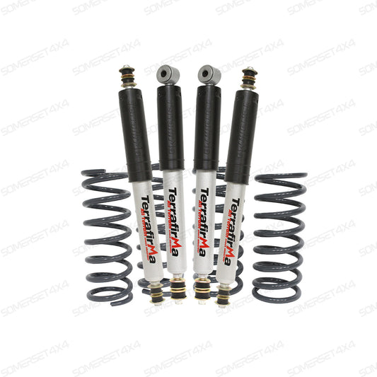 TF199 LAND ROVER - TERRAFIRMA LAND ROVER - Standard ride height heavy load suspension kit Defender 110 All Terrain shocks