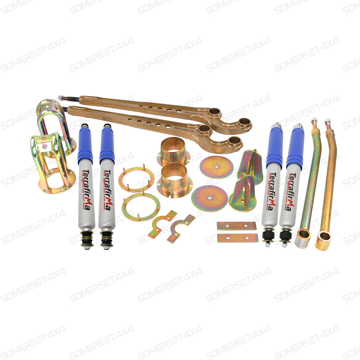 TF234 LAND ROVER - TERRAFIRMA LAND ROVER - 2" longer travel Pro Sport maxi dislocation suspension kit 110/130