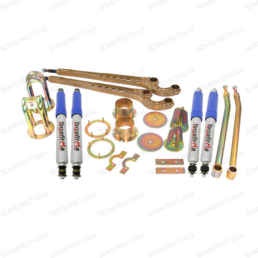 TF234 LAND ROVER - TERRAFIRMA LAND ROVER - 2" longer travel Pro Sport maxi dislocation suspension kit 110/130